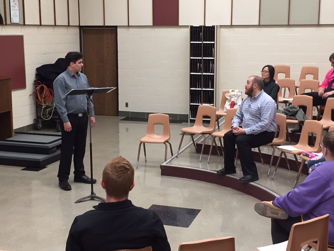 Drew Neneman works with Patrick Rowe